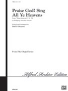 Praise God Sing All Ye Heavens by Mozart Wolfgang Amadeus - Hopson Hal H - for SAB and Piano