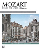Rondo In D K 485 by Mozart Wolfgang Amadeus - Palmer - for Piano