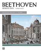 Menuet In G K Woo 10 #2 by Beethoven Ludwig van - Palmer - for Piano
