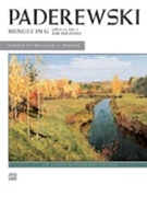 Menuet In G Opus 14 #1 by Paderewski Ignacy Jan - Palmer - for Piano