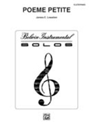Poeme Petite by Lewallen James - Butts - for Flute and Piano