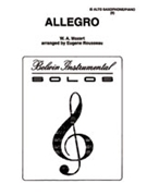 Allegro by Mozart Wolfgang Amadeus - Rousseau Eugene - for Alto Saxophone S