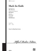 Mack The Knife by Weill Kurt - Robinson Russell L - for SAB and Piano