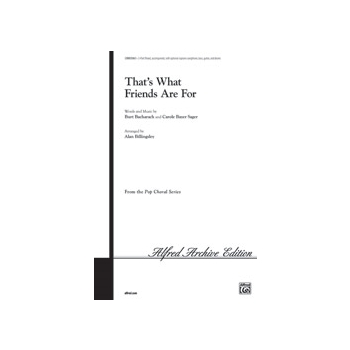 That's What Friends Are For by Bacharach and Sager - Billingsley Alan - for 3-Part Mixed