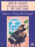 Piano Course E The Violet Book by Schaum for Piano Method
