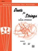 Duets For Strings Bk 1 by Applebaum S for Viola (Book 1)