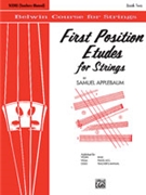 First Position Etudes For Strings by Applebaum Samuel for Score