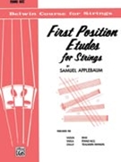 First Position Etudes for Strings by Applebaum Samuel for Piano Accompaniment