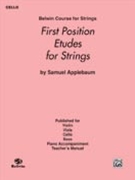 First Position Etudes For Strings by Applebaum Samuel for Cello Method