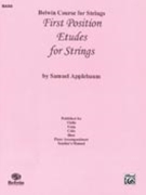 First Position Etudes For Strings by Applebaum Samuel for String Bass Method