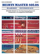 Belwin Master Solos for Clarinet Volume 1 by Various - Snell Keith - for Piano Accompaniment