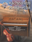 Music Practice Record & Assignment Book by Lew Gail for Teaching Aid