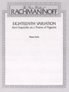 18th Variation On A Theme Of Paganini by Rachmaninoff Sergei - Eichorn - for Piano