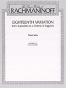 18th Variation On A Theme Of Paganini by Rachmaninoff Sergei - Lambert - for Piano