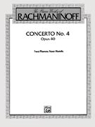 Concerto #4 Opus 40 G Minor by Rachmaninoff Sergei for 2 Piano 4 Hands