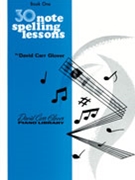 30 Notespelling Lessons Book 1 by Glover for Piano Method