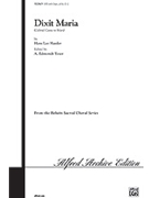 Dixit Maria by Hassler Hans Leo - Tozer A - for SATB