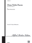 Dona Nobis Pacem (From Mass In B Minor) by Bach Johann Sebastian for SATB