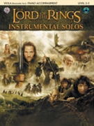 Lord Of The Rings Instrumental Solos by Various for Viola Collection (W / piano Accomp.)