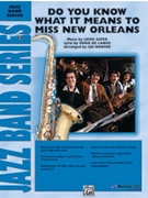 Do You Know What It Means To Miss New Or by Alter Louis - Hooper Les - for Jazz Ensemble