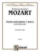 Concertos: No. 7 for Three Pianos (K. 242); No. 8 (K. 246) by Mozart Wolfgang Amadeus for Mini Score