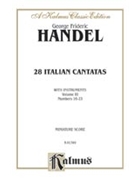 28 Italian Cantatas with Instruments Volume III Nos. 16-23 (Va by Handel George Frideric for Voice