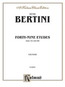 49 Etudes Opus 101 & 166 by Bertini for Piano
