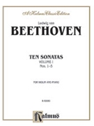 10 Sonatas Volume 1 #1-5 by Beethoven Ludwig van for Violin Sol (Vol 1 1-5)