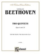 2 Quintets Opus 4 & 29 by Beethoven Ludwig van for Str Quintet