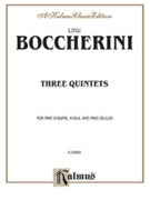 3 Quintets by Boccherini Luigi for Str Quintet
