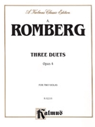 3 Duets Opus 4 by Romberg Andreas Jakob - Pagels Louis - for Viola Duet
