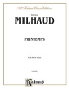 Printemps by Milhaud for Piano