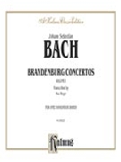 Brandenburg Concertos Volume 1 by Bach Johann Sebastian - Reger - for 1 Piano 4 Hands