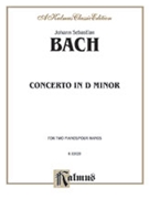 Concerto In D Minor by Bach Johann Sebastian for 2 Piano 4 Hands