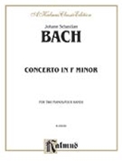 Concerto In F Minor BWV 1056 by Bach Johann Sebastian for 2 Piano 4 Hands