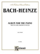 Album For The Piano by Bach Johann Sebastian - Heinze - for Piano