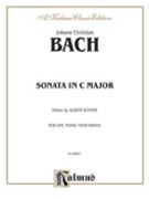 Sonata In C Major by Bach Johann Christian - Kuster Albert - for 1 Piano 4 Hands