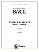 Sonatas Fantasias & Rondos Volume II by Bach Carl Philipp Emanuel for Piano
