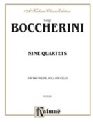 9 Quartets by Boccherini Luigi for Str Quartet