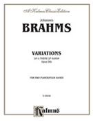 Variations On A Theme Of Haydn Opus 56B by Brahms Johannes for 2 Piano 4 Hands