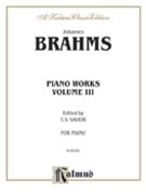 Piano Works III by Brahms Johannes - Sauer - for Piano