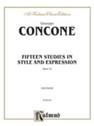 15 Studies In Style & Expression by Concone for Piano