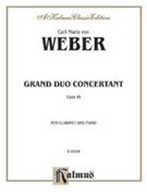 Grand Duo Concertant Opus 48 by Weber Carl Maria von for Clarinet with Piano