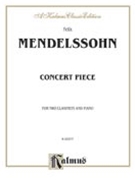 Concert Piece by Mendelssohn Felix for Clarinet Duet