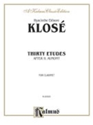 30 Etudes After H Aumont by Klose Hyacinthe for Clarinet Method