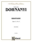 Rhapsody Opus 11 #3 C Major by Dohnanyi Ernst von for Piano