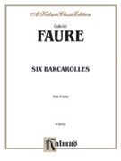 Barcarolles by Faure for Piano