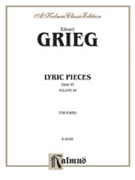 Lyric Pieces Opus 43 Volume 3 by Grieg Edvard for Piano