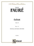 Elegie Op. 24 by Faure Gabriel for Cello