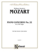 Concerto #22 K482 E Flat Major by Mozart Wolfgang Amadeus for 2 Piano 4 Hands